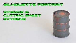 Using the Silhouette Portrait to cut sheet styrene Part 2 [upl. by Corson678]