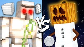 Iron Golem vs Snow Golem  Minecraft [upl. by Certie993]