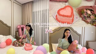 my 17th birthday vlog 𐙚  grwm skincare and productive [upl. by Atina]