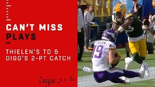 Thielens INSANE TD Grab amp Diggs 2PT Conversion to Tie Game [upl. by Mannos737]