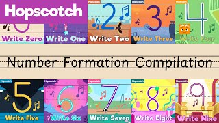 Write 09 Compilaton  Number Formation Songs [upl. by Stinky]