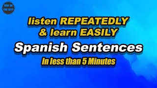 The FASTEST Way to Learn Basic Spanish Sentences [upl. by Shepperd887]