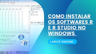 COMO INSTALAR O PROGRAMA R E R STUDIO NO WINDOWS PASSO A PASSO [upl. by Nylhtiak]