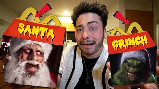 DO NOT ORDER SANTA CLAUS AND GRINCH HAPPY MEAL AT 3 AM GROSS [upl. by Namaj]