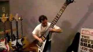 Dude rocks out on a monster sized Flying V guitar [upl. by Anival]