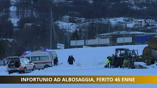 Infortunio ad Albosaggia ferito 46 enne [upl. by Auohc]