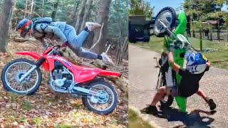 How NOT to Ride a Dirt Bike  EPIC Crashes amp Fails 2023 [upl. by Gherlein]