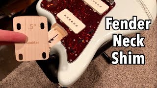 StewMac Neck Shim for Jazzmaster or Fender Style Guitar [upl. by Moya]