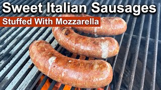 How To Mozzarella Stuffed Sweet Italian Sausage Recipe  Rum and Cook [upl. by Tremml481]