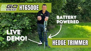 WATCH THIS before you buy your next cordless Hedge Trimmer The Ego HT6500E live demo and review 🔋 [upl. by Anhcar]