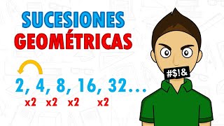 SUCESIONES GEOMÉTRICAS Super fácil  Para principiantes [upl. by Nelli]