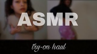 ASMR • Tryon haul  scratching gym clothes 🧸 [upl. by Thormora739]