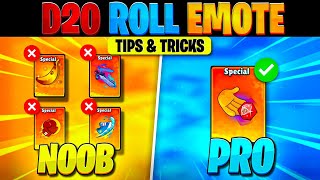 D20 ROLL DICE Emote Tips And Tricks  The Ultimate Guide to Master D20 Emote [upl. by Hanako791]