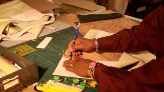 How To Make A Leather Tote Bag With A Fabric Lining Part 4 [upl. by Ititrefen]