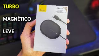 Carregador por Indução BASEUS Magnético com Carregamento RÁPIDO 15W Para Iphone e Android  Unboxing [upl. by Aldos]