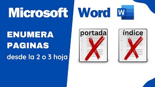 Como enumerar las páginas en Word [upl. by Batchelor]