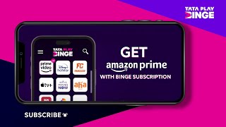 Tata Play Binge  Get Ready for NonStop Thrills Amazon Prime Video has Arrived on Binge 🎉 [upl. by Ecirtam]