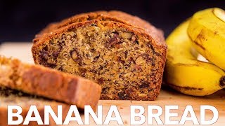 Moist Banana Bread Recipe  Sweet Bread [upl. by Marcela756]