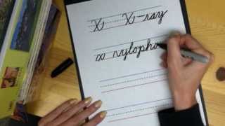 Learn Cursive Letter quotXquot [upl. by Katerina]