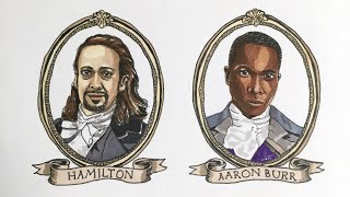 Leslie Odom Jr likes my Hamilton fan art Timelapse portraits of Hamilton cast [upl. by Svetlana878]