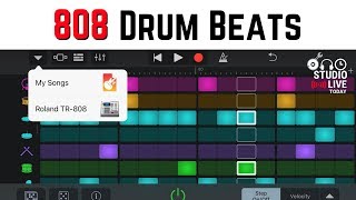 How to create 808 beats in GarageBand iOS iPhoneiPad [upl. by Stacee863]