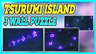 All Glowing Wall Puzzle on Tsurumi Island  Genshin Impact [upl. by Chloe442]