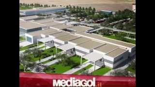 Nuovo Centro Sportivo Palermo a Carini rendering progetto  Mediagolit [upl. by Kessia]