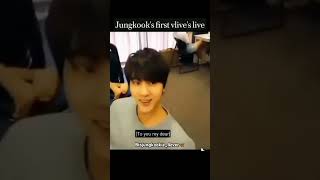 Jungkook🐰 first vlives live video🥰 bts jungkook btsjungkookie4ever btsmember foryou kpopidol [upl. by Nadbus193]