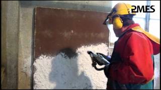 PMFS GmbH  WP4F for spraying of high temperature insulation fibre mortar [upl. by Gelasias]