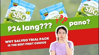 ₱24 nalang  Original and Legit SalveoWell Barley Grass  SBG Trial Pack [upl. by Iru948]