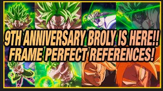 Frame By Frame References NEW Broly 9th Anniversary Hype References [upl. by Okkin]