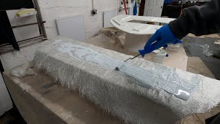 How to fiberglass plywood for boats Part 3 [upl. by Newra331]