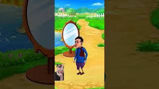 Mirror ne future btaya😱 magicgadgets motupatlu funny story viralvideo comedy amazingsfacts [upl. by Damien]