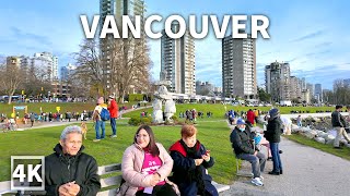 【4K】Vancouver False Creek Seawall Walk 2024 Walking Tour in BC Canada Binaural City Sounds [upl. by Henry447]