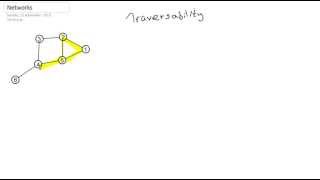 Traversability in network diagrams [upl. by Hayashi23]