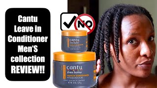 Cantu Leave in Conditioner Intense Moisture Mens Collection REVIEW amp TUTORIAL [upl. by Cinamod]