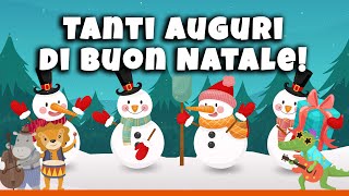 TANTI AUGURI DI BUON NATALE  Canzone per bambini Con testo [upl. by Kachine752]