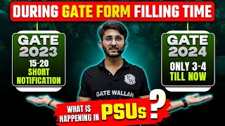 Why PSU Job Notifications Decreased During GATE 2024 Form Filling Period vs GATE 2023 [upl. by Anilos]