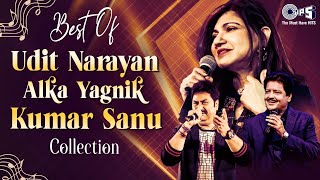 Best Of Alka Yagnik Kumar Sanu Udit Narayan  Bollywood 90s Romantic Hits  90s Hits Video Jukebox [upl. by Dennis]