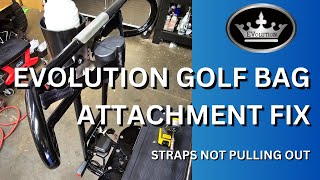 How to Fix an Evolution Golf Bag Attatchment System When Straps Will Not RetractPull Out [upl. by Nnaeirual167]