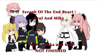 Seraph Of The End React  Mika amp Krul 253  Mikayuu  NOT FINISHED [upl. by Joly]