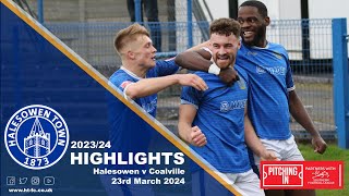 HIGHLIGHTS  Halesowen v Coalville 230324 [upl. by Retniw]