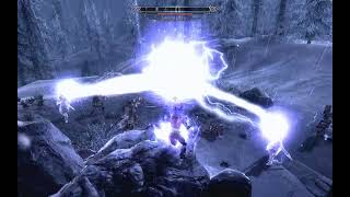 Skyrim Anniversary Edition A Small Shock Showcase New spells [upl. by Hootman906]