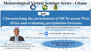 Mesoscale Convective Systems in West Africa Analysis Dynamics and Modeling Capabilities [upl. by Tiphanie]