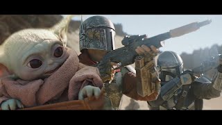 Star Wars The Mandalorian Season 2 Boba Fett Clip Breakdown and Movie Easter Eggs [upl. by Otirecul17]