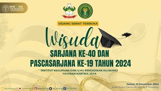 Wisuda Sarjana ke39 dan Pascasarjana ke18 IKIP Siliwangi Tahun 20232024  Sesi 1 [upl. by Notlek]