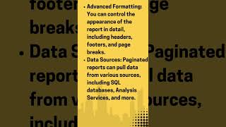 Paginated Reports in Power BI I shorts [upl. by Lj]