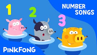 Three Little Pigs  Number Songs  PINKFONG Songs for Children [upl. by Connor]