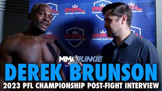 Derek Brunson Explains Jake Paul Callout After PFL Debut Down to Fight Bellator Champ Johnny Eblen [upl. by Ario]