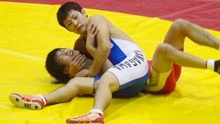 Wrestling Japan レスリング PIN – Kanagawa vs Toyo University [upl. by Zimmer]